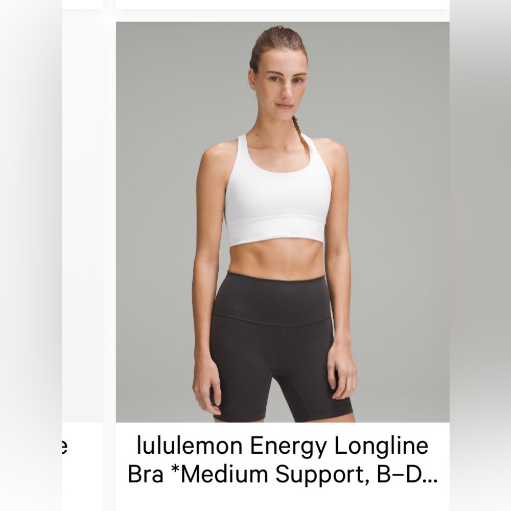 Lululemon energy long line bra